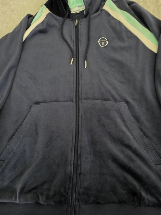 Sergio Tacchini Other - Sergio Tacchini Color Block Zip Front Hoodie XL Very Soft!
